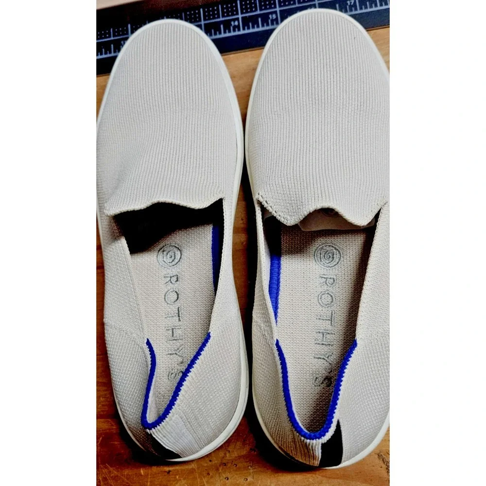 ROTHY'S The Sneaker‎ woman Sz 6 sand ivory knit slip on
